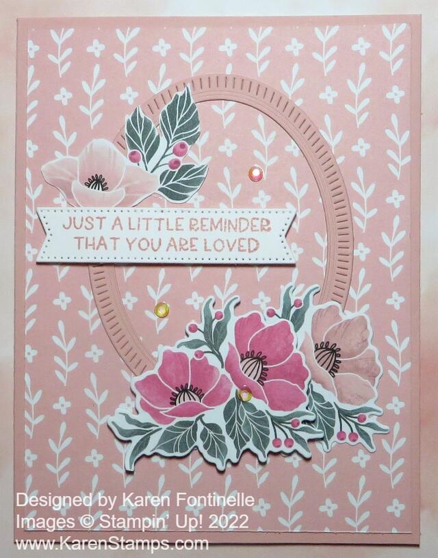 Framed Florets Greeting Card