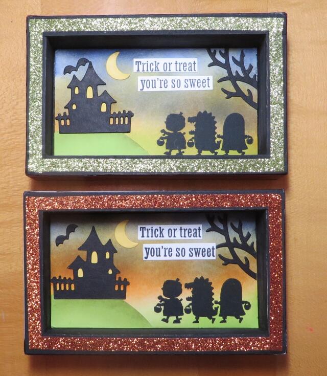 alloween Scary Cute Shadow Box