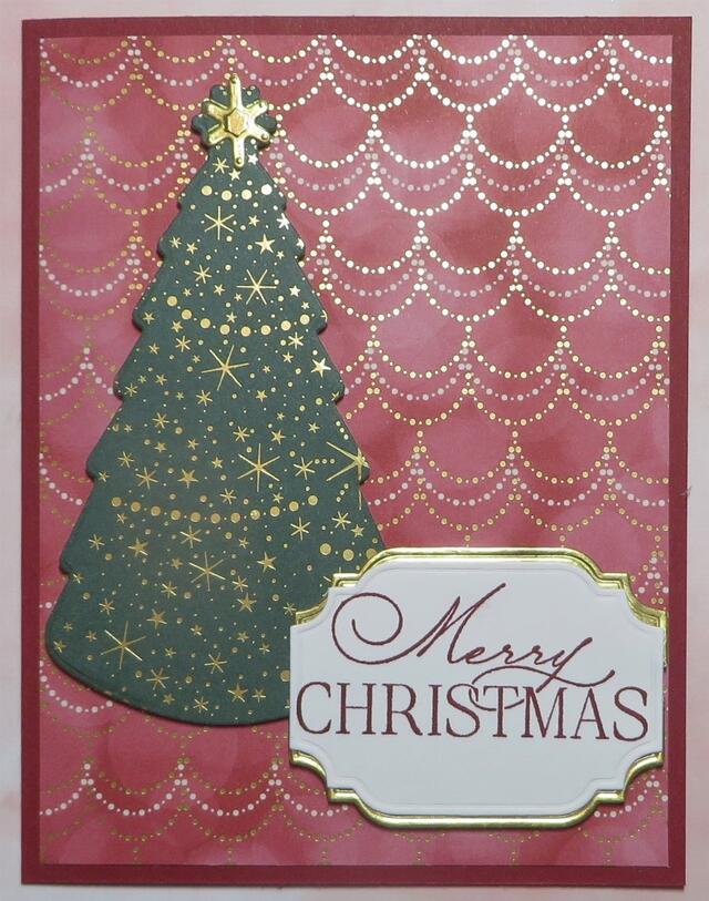 Lights Aglow Christmas Tree Card