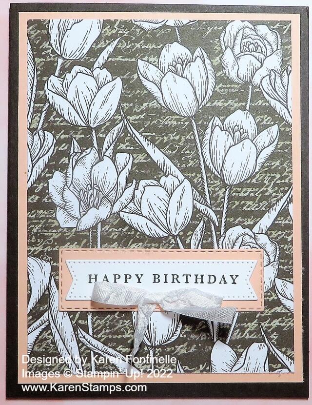 Abigail Rose Tulip Birthday Card