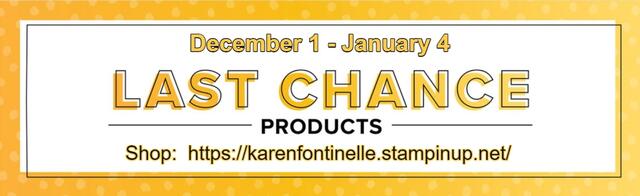 Stampin' Up! Last Chance Sale