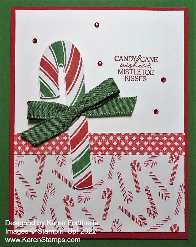 Sweetest Christmas Candy Cane Card