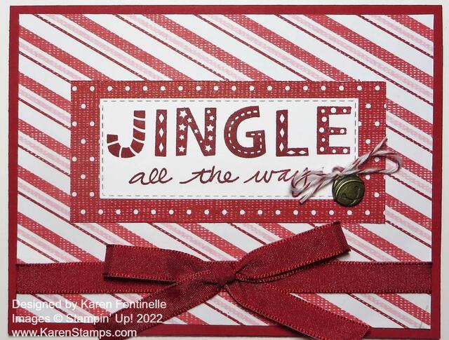 Monochromatic Jingle Christmas Card