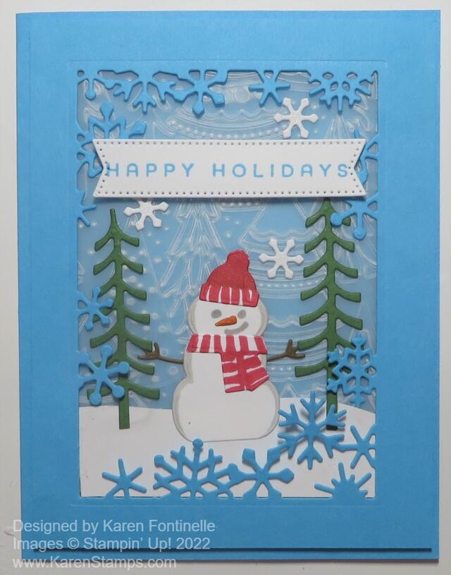 Snowman Magic Christmas Card