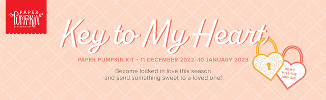 Paper Pumpkin Key to My Heart Jan 2023 Banner