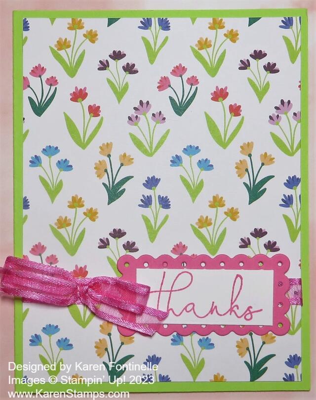 Flowers & More Flowers Thank You Card