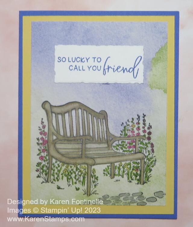 Scenic Garden Friend Card