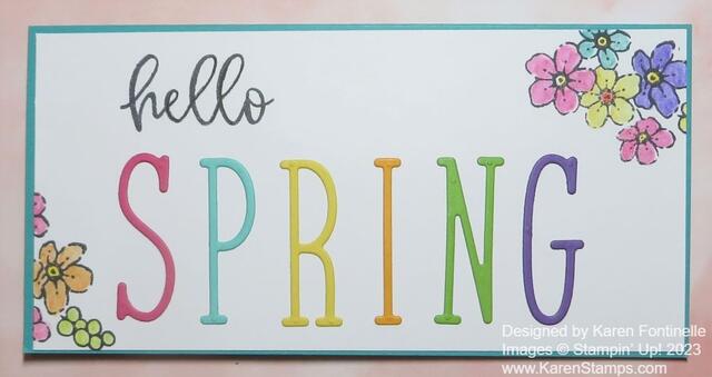 First Day of Spring Hello Spring Card