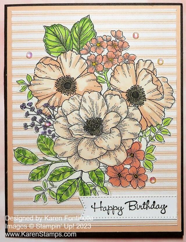 Abigail Rose Floral Birthday Card