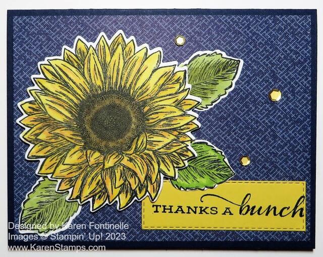 Celebrate Sunflowers Thanks a Bunch Card