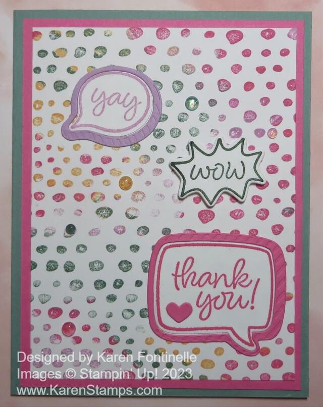 Hand Drawn Dots Thank You Card