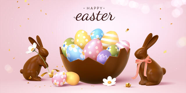 Chocolate Easter banner