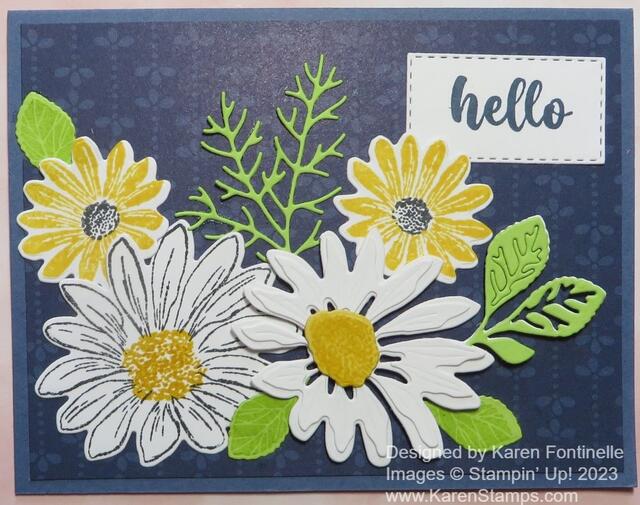 Cheerful Daisies Hello Card
