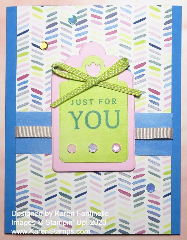 Bright & Beautiful Just For You Card