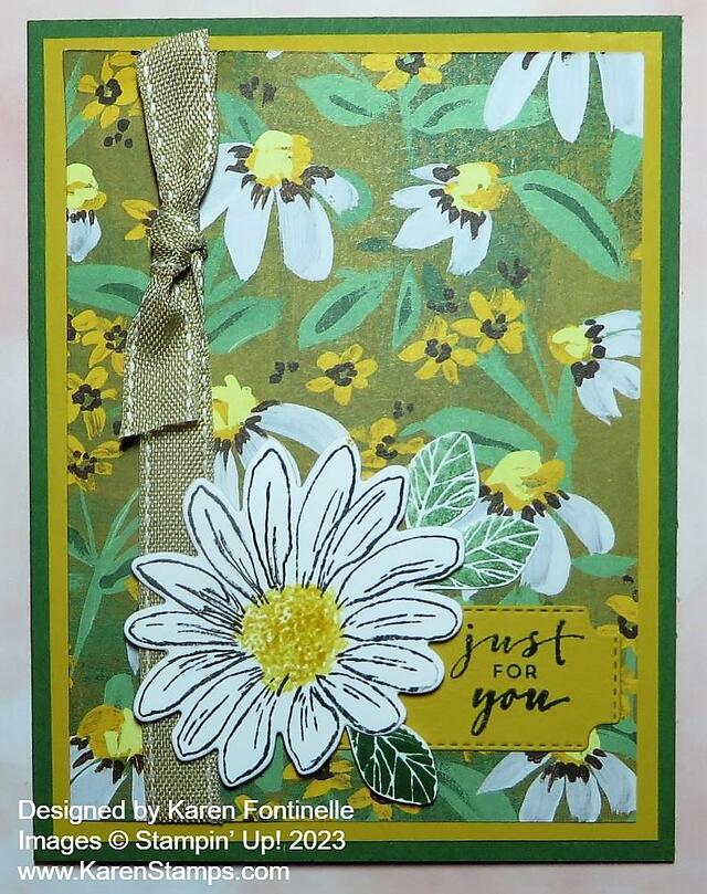 Cheerful Daisies Just For You Card
