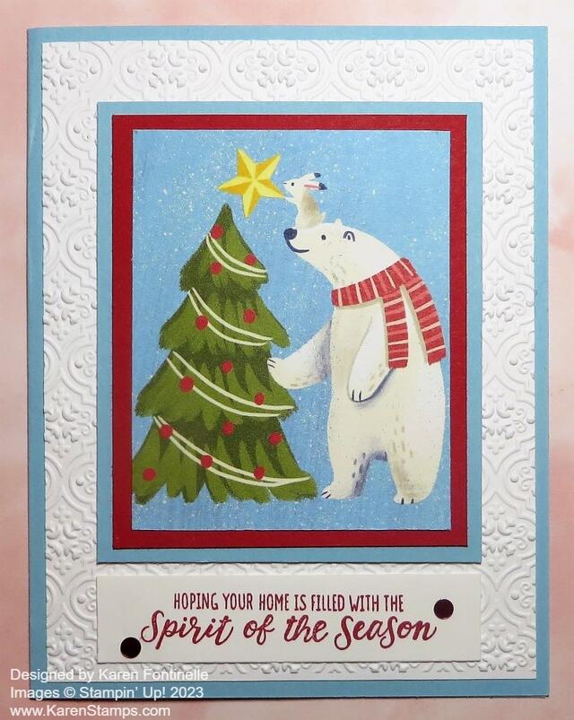 Beary Christmas Spirit of the Season Card