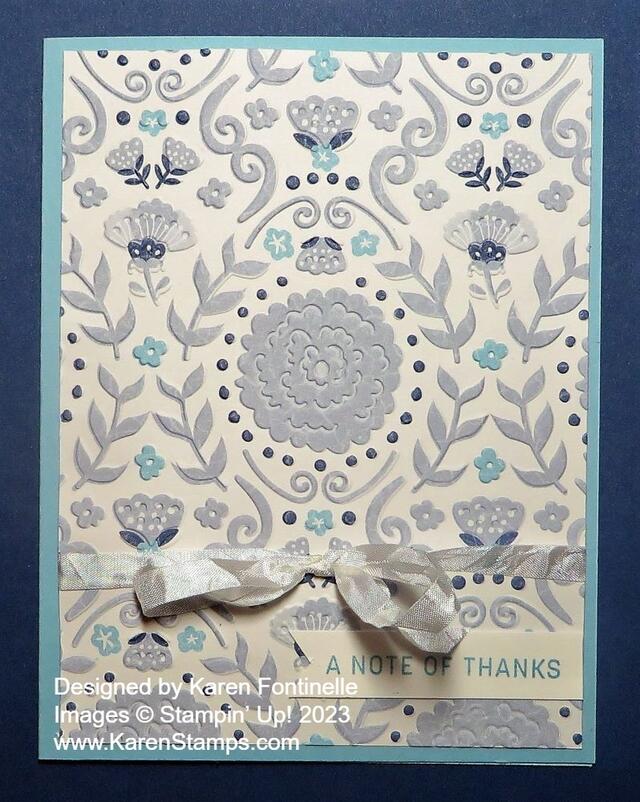 Embossed Countryside Inn Thank You Card