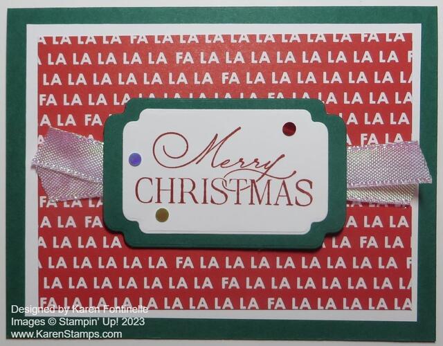 Fa La La La La Christmas Card