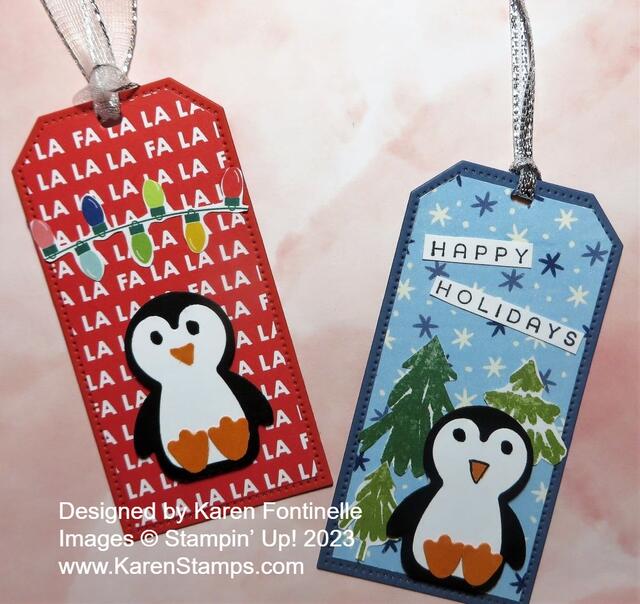 Penguin Punch Christmas Gift Tags