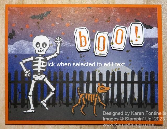 Them Bones Halloween Card