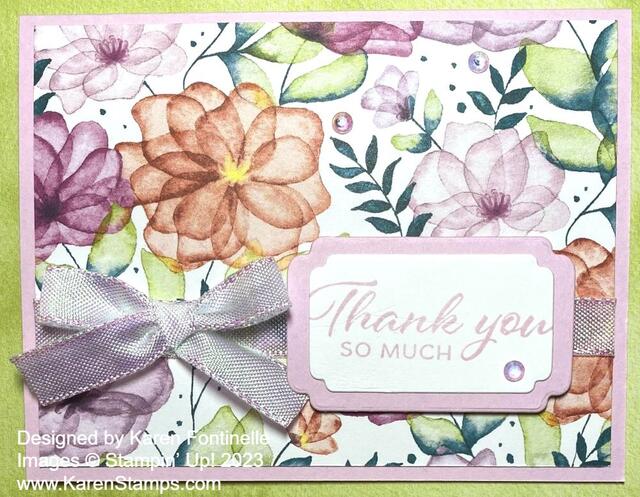 Delightful Floral Thank You Card