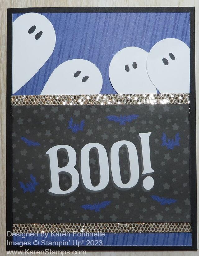 Halloween Ghosts Boo Card