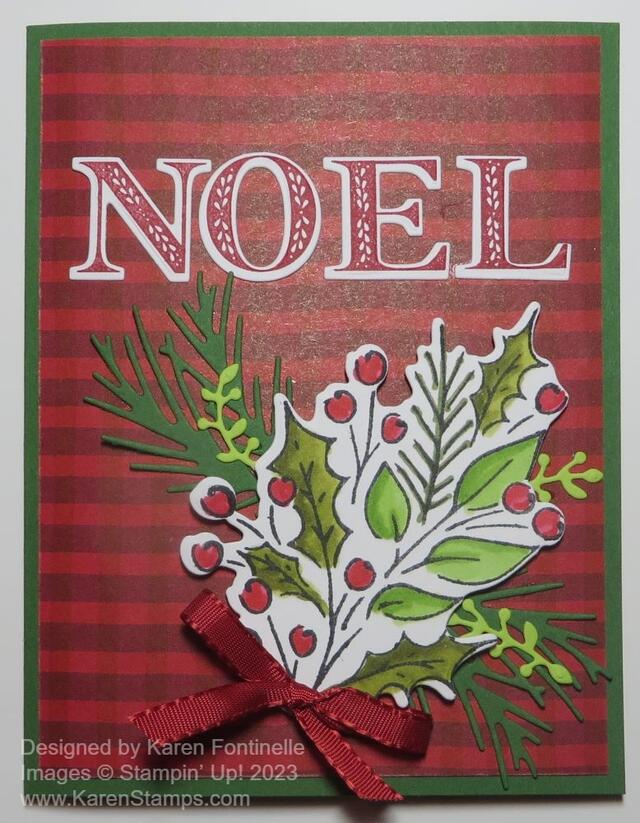 Joy of Noel Foliage Christmas Card