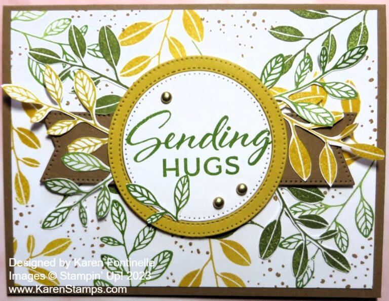 Layering Leaves Fall Card | Stamping With Karen