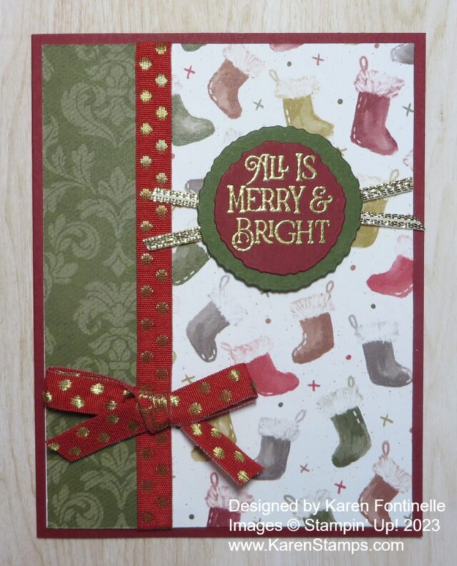 Traditions of St. Nick Little Stockings Card