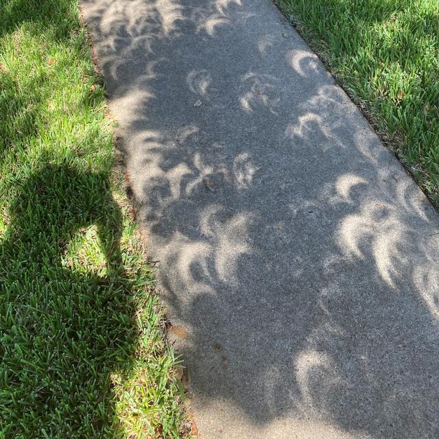 Eclipse 2023 sidewalk