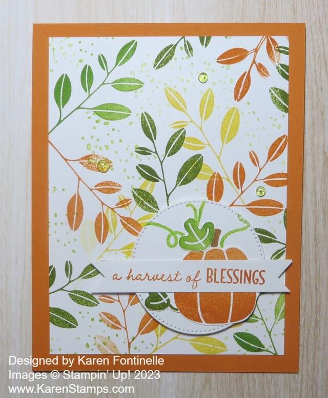 Layering Leaves October Fall Card