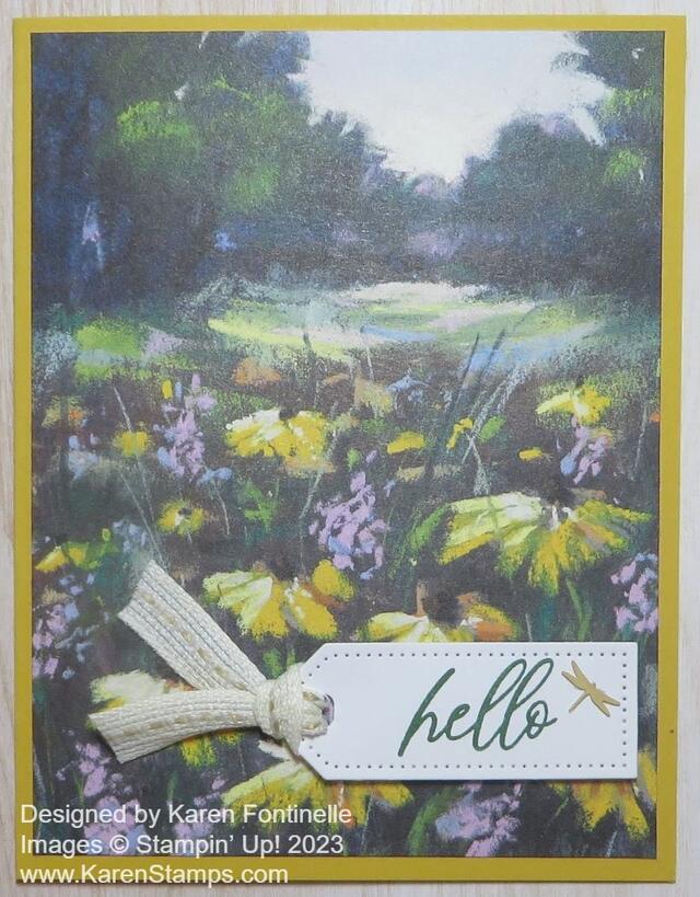 Meandering Meadows Hello Card