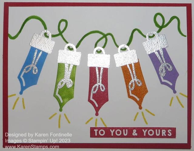 Merry & Bright Lights Christmas Card