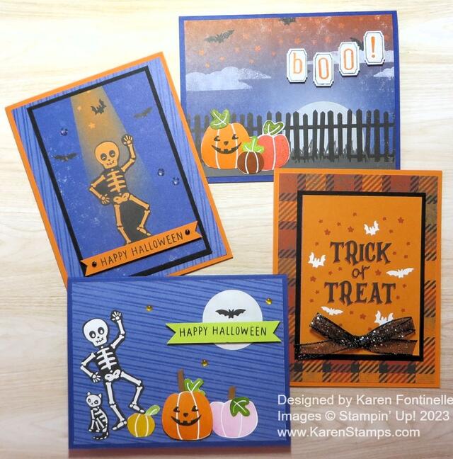 Them Bones Halloween Cards