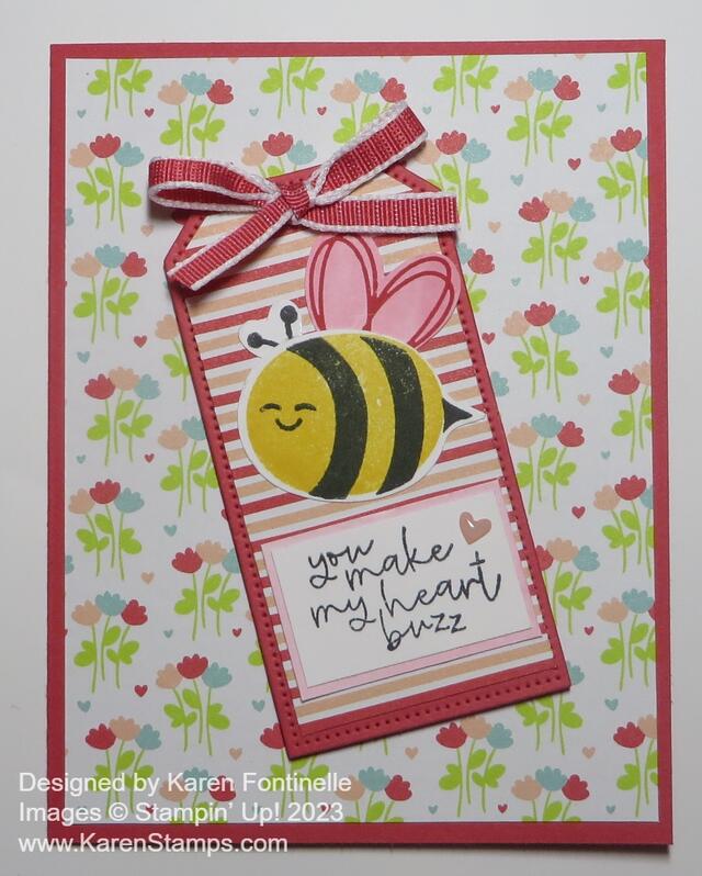 Bee Mine You Make My Heart Buzz Card