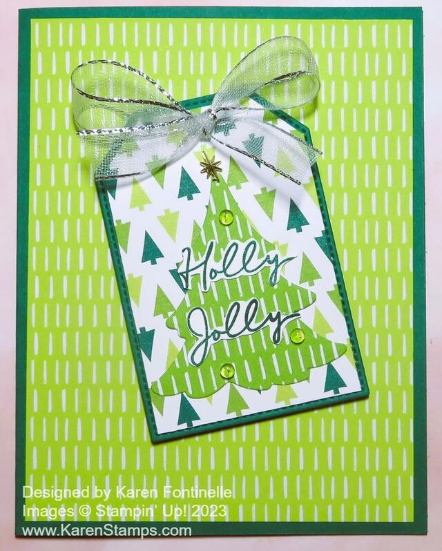 Holly Jolly Christmas Tag Card