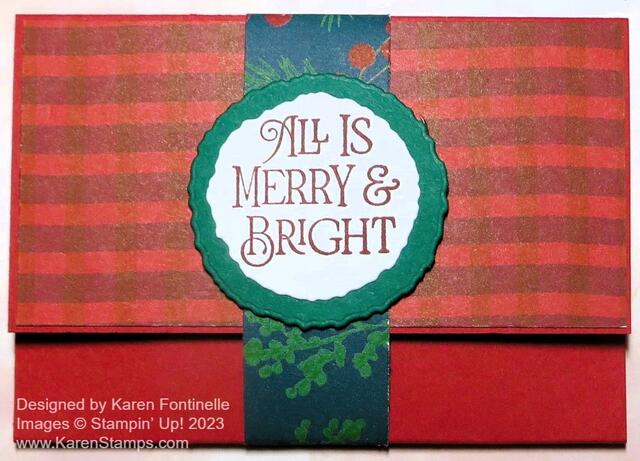 Joy of Christmas Gift Card Holder