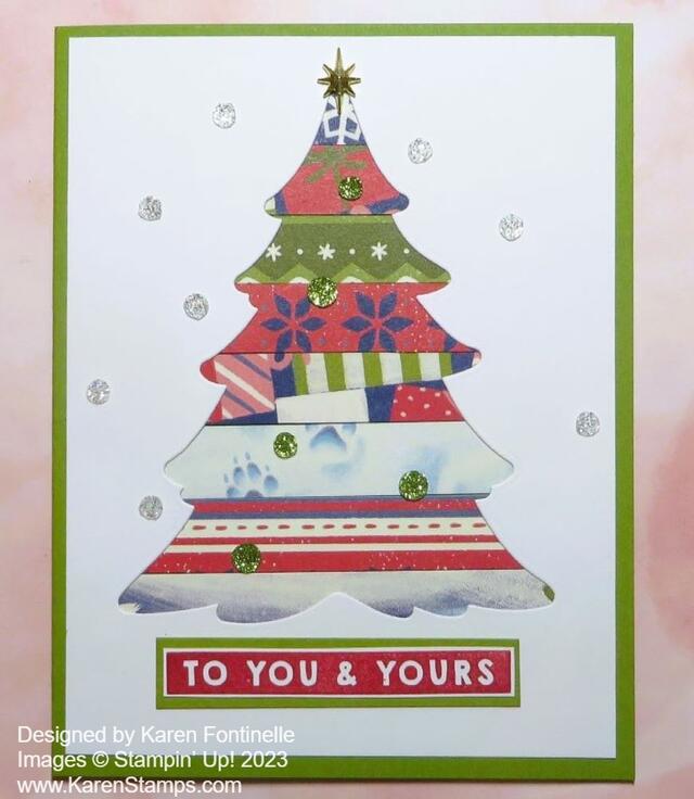 Scrappy Merriest Christmas Tree Card