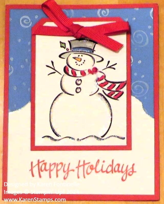 Frosty Happy Holidays Card