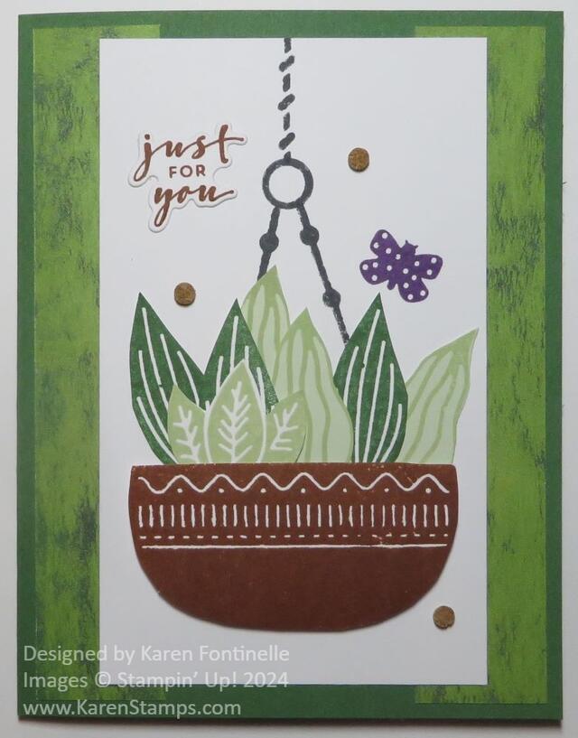 Planted Paradise Just For You Card