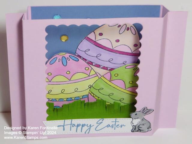 Diorama Excellent Eggs Easter Card Full View
