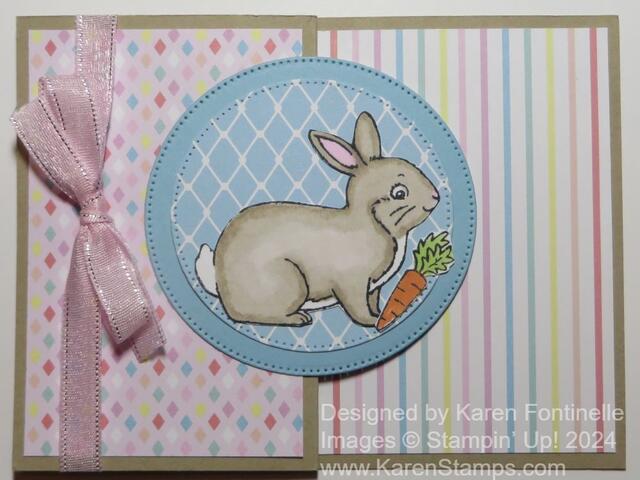 Easter Bunny Z-Fold Easter Card
