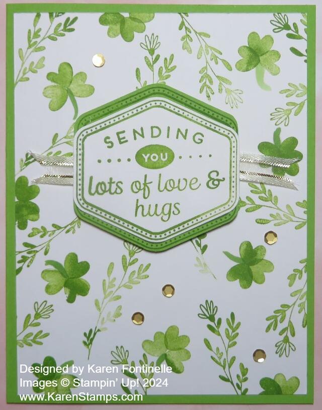 Heartfelt Hexagon St. Patrick's Day Card