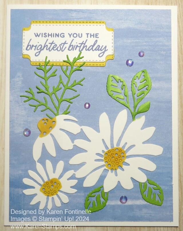 Cheerful Daisies Brightest Birthday Card