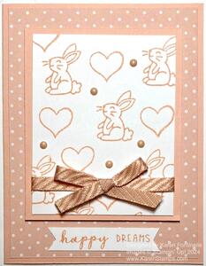 Choose Happy Pink Bunny Card | Stamping With Karen