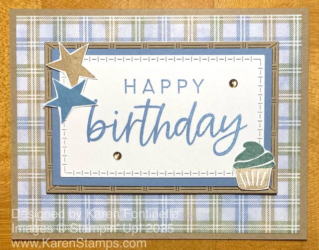 With You In Mind Masculine Birthday Card