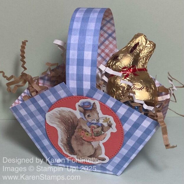 Make Easy Little Easter Baskets | Stamping With Karen