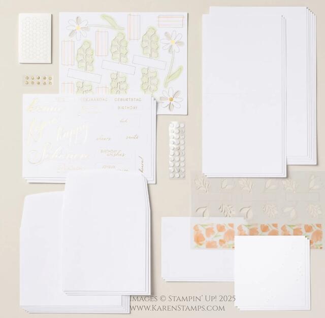 Loveliest Wishes Card Kit Contents