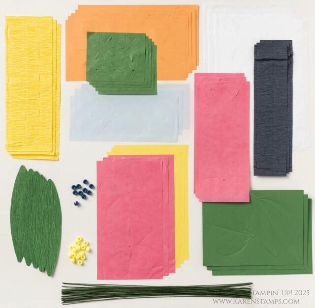 Paper Bouquet Kit Contents