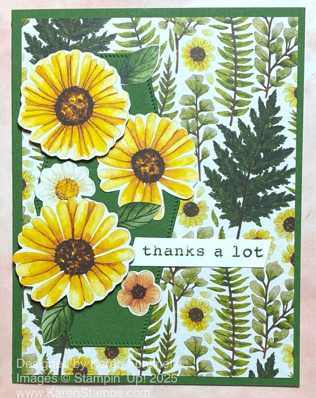 Floral Impressions Yellow Daisies Thank You Card